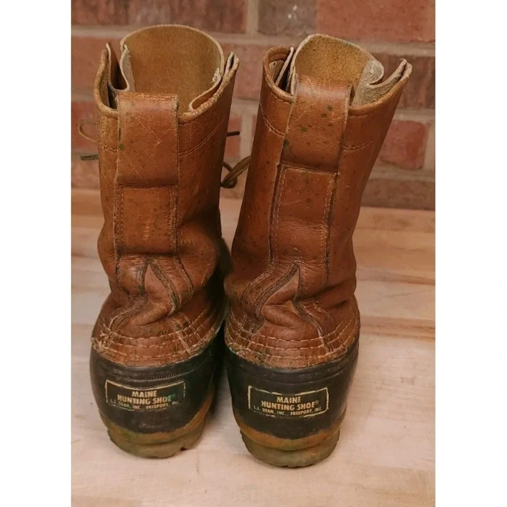 LL Bean Boot Vintage Main‎ Hunting Mens Size 6 Narrow Rain Shoe